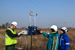 Эксперты «Центра лабораторного анализа и технических измерений по Дальневосточному федеральному округу» (ЦЛАТИ, г. Хабаровск) оценивают качество воздуха.