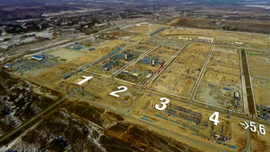 Для создания фундаментов третьей технологической линии завода использовано более 5 тысяч свай и около 16 тыс. куб. м бетона