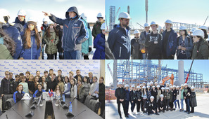 Экскурсии учеников "Газпром-класса" на строительную площадку Амурского ГПЗ, 2017-18 г.г.